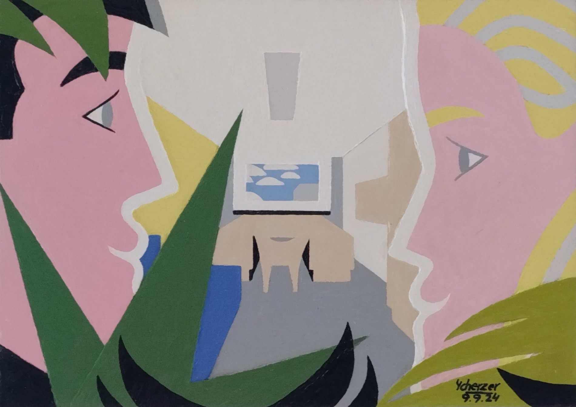 Junges Paar im Zimmer