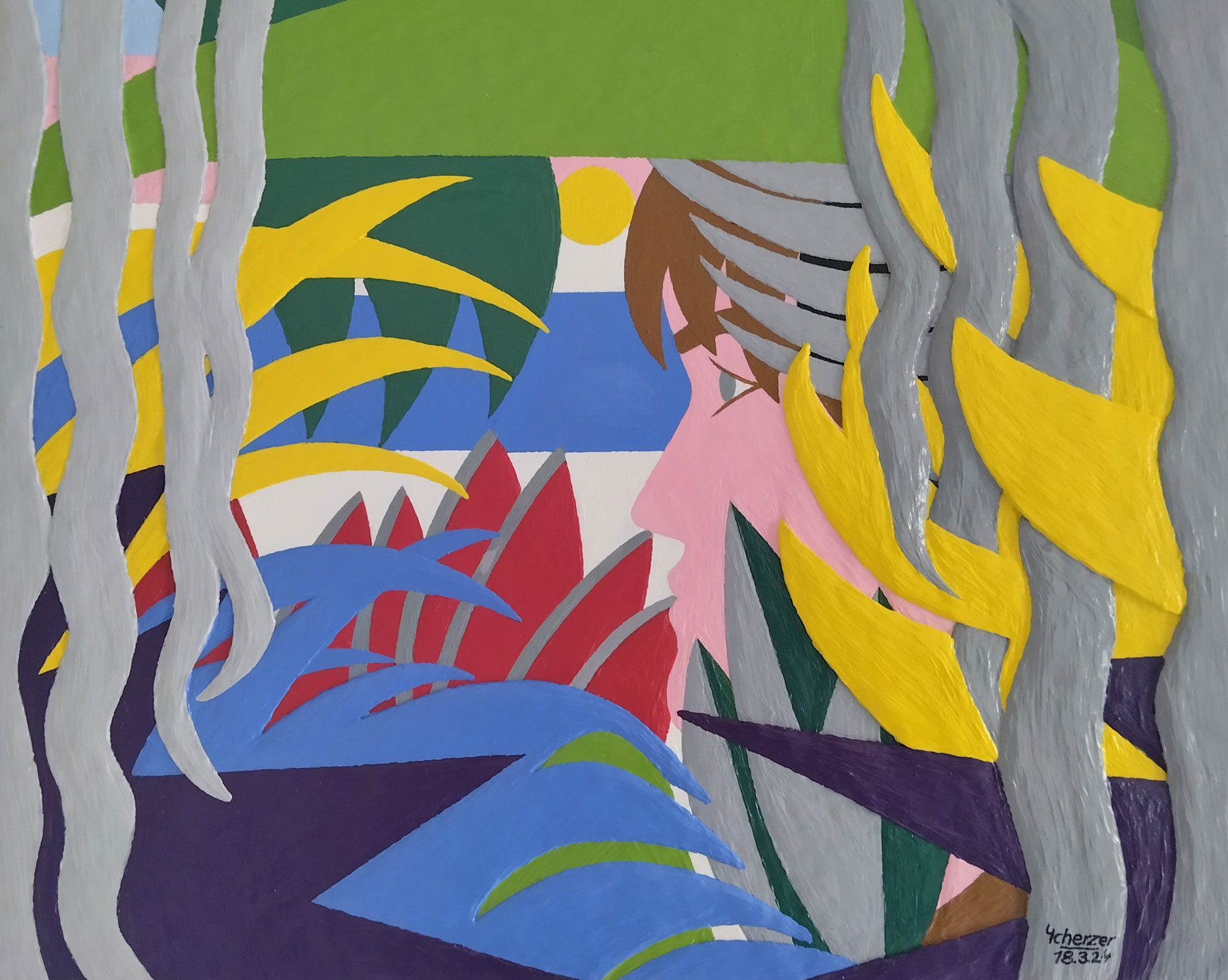 Robinson schaut zum Meer